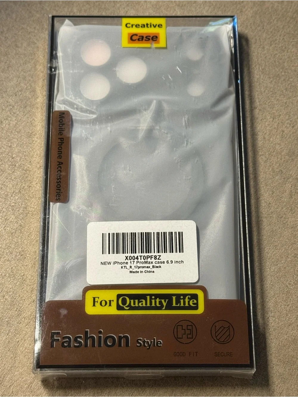 NIB iPhone 17 Pro Max Case Matte Black